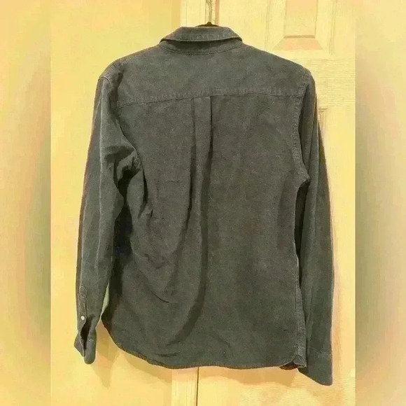 Everlane Men’s Small The Brushed Flannel Button-down Heather Navy Blue - Picture 4 of 4